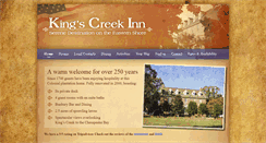 Desktop Screenshot of kingscreekinn.com