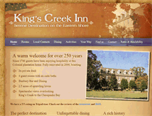 Tablet Screenshot of kingscreekinn.com